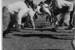 Football players in a Garland park, probably Central Park