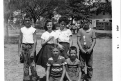 Children at Central Park - Community Center building in background August 1956