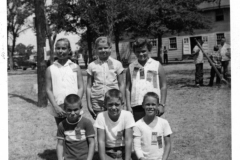 Children at Central Park - Community Center building in background August 1956