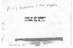 Ricky Pearson and the Royals band  February 1965