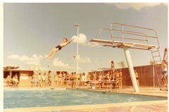 Swimming at the Holford Park public pool