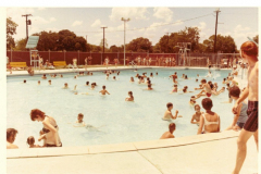 Diving and swimming at the Wynn public pool in Pecan Grove Park