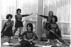 Drum Majorettes probably from Garland High School, 1960's