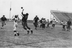Football players at Williams Stadium, circa 1960's
