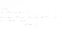 Sanitary sewer construction looking south on Sherwin Drive from Miller Road July 2, 1963