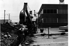 Municipal Building on right, Fifth St looking south at State Street August 9, 1963