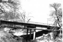 Kingsley Road Bridge after widening looking north  April 1,1960.