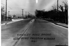 Kingsley Road Bridge after widening looking north 1960.