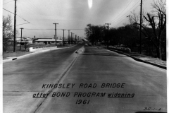 Kingsley Road Bridge after widening looking north 1960.