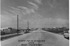 Fifth Street looking north at Walnut, Aug. 20, 1961.