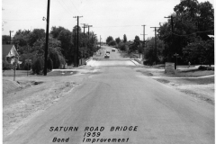 Saturn Road Bridge 1959 Bond Improvement - View looking South