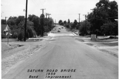 Saturn Road Bridge 1959 Bond Improvement - View looking South