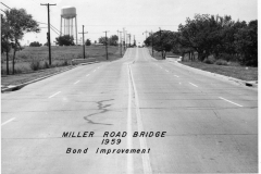 Miller Road Bridge in 1960 - 1959 Bond Improvement