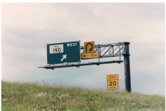 Exit off freeway to 190 West June 1997