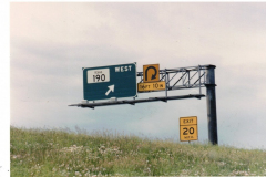 Exit off freeway to 190 West June 1997