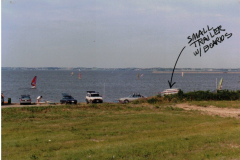 Lake Ray Hubbard circa 1994 - Small trailer with boards