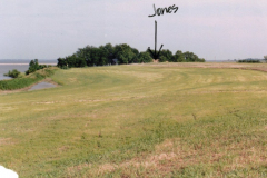 Lake Ray Hubbard circa 1994 with arrow pointing to "Jones"