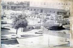 Looking Sw downton. Square on west side. Accent lighting, mirrors, and glass inc.