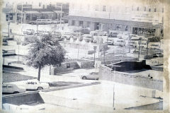 Looking Sw downton. Square on west side. Accent lighting, mirrors, and glass inc.