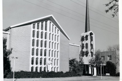 Looking NE across Ave B. First United Methodist