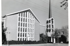 Looking NE across Ave B. First United Methodist