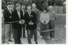 Photo of ribbon cutting Proposed Civic Center Drawing 1974 Proposed Civic Center Drawing 1974