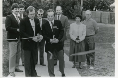 Photo of ribbon cutting Proposed Civic Center Drawing 1974 Proposed Civic Center Drawing 1974