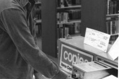 Inside the Garland Library in the 1970's - Xerox Copier
