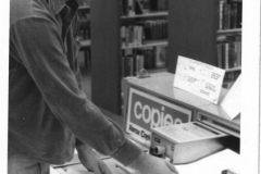 Inside the Garland Library in the 1970's - Xerox Copier