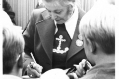 Inside the Garland Library in the 1970's