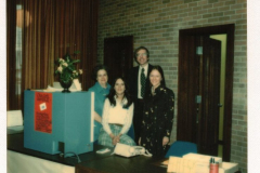 Inside the Garland Library in the 1970's