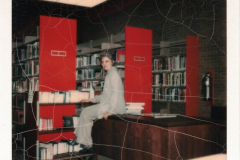 Inside the Garland Library in the 1970's