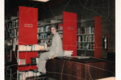 Inside the Garland Library in the 1970's