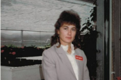Teresa Abrams, greenhouse technician, Haskell L. Roach Greenhouse.