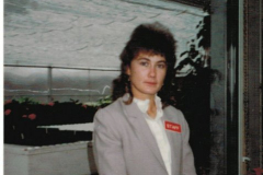 Teresa Abrams, greenhouse technician, Haskell L. Roach Greenhouse.