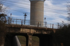 Underpass of the Railroad Overpass Bridge at Davidson Road