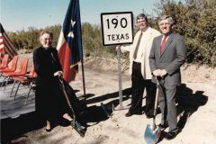 State Highway 190 Groundbreaking, Anita Hill, Bill McCoy