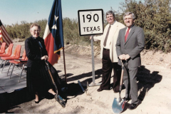 State Highway 190 Groundbreaking, Anita Hill, Bill McCoy