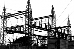 Old substation at Newman Electric Plant