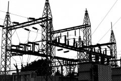 Old substation at Newman Electric Plant