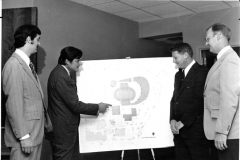 (L-R) ?, ?, Mayor Don Raines, James L. Jackson in 1973