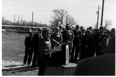 Heliport Groundbreaking in 2001