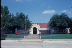 310 S. Garland Ave, main entrance to Garland Senior High School  April 1980 915 W. Ave E, Coyle Home House, 301 9th St, 1st Presbyterian parking lot in foreground