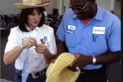 Star Spangled 4th event at Atrium April 2003 - Bonny Patrick and Leo Baird of Transportation