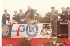 1990 - Praying at the Groundbreaking.