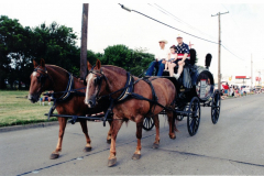 Star Spangled Fourth 1999 - Horse-drawn hearse from Eastgate Funeral Home