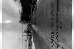 Kingsley Road Bridge after widening looking north 1960.