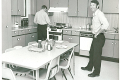 Meal time: Jim Kilgore preparing meal.