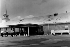 Eastern Hills Baptist Church after a fire, 1971