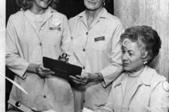 Francis James, Memorial Hospital auxilians in 1975